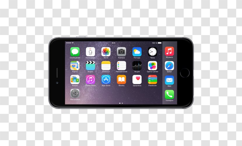 IPhone 6 Plus Apple 6s Unlocked Space Gray - Telephone Transparent PNG