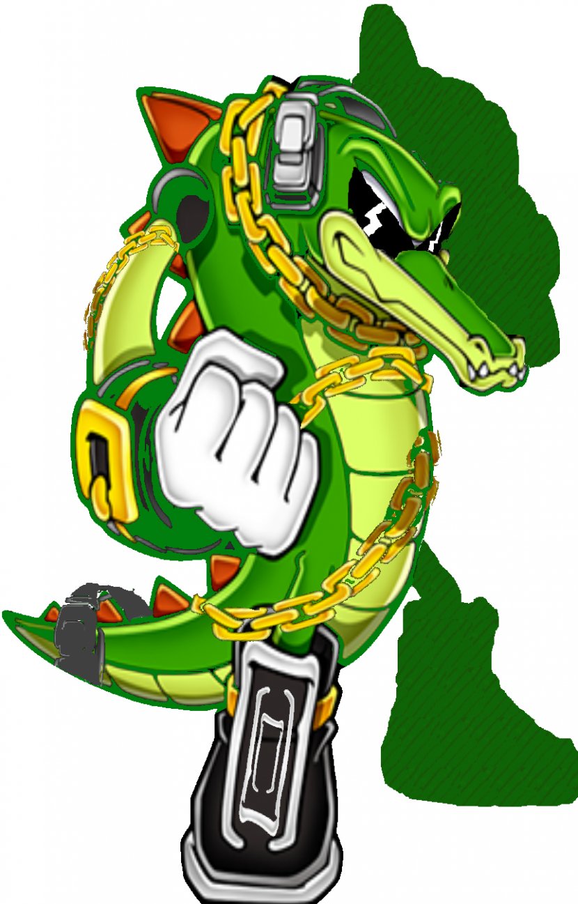 Sonic The Hedgehog Heroes Knuckles' Chaotix Riders Classic Collection - Vector Crocodile Transparent PNG