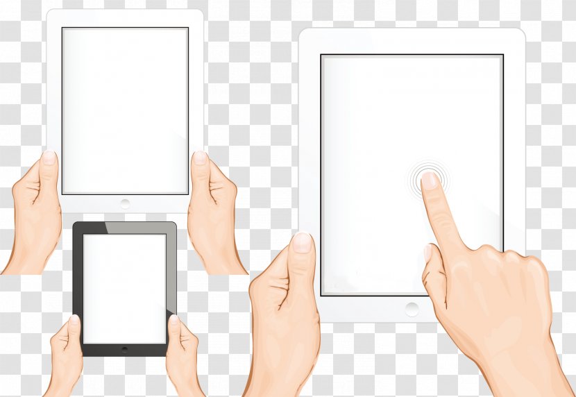 Gesture IPad Multi-touch - Ipad - Holding IPAD Transparent PNG