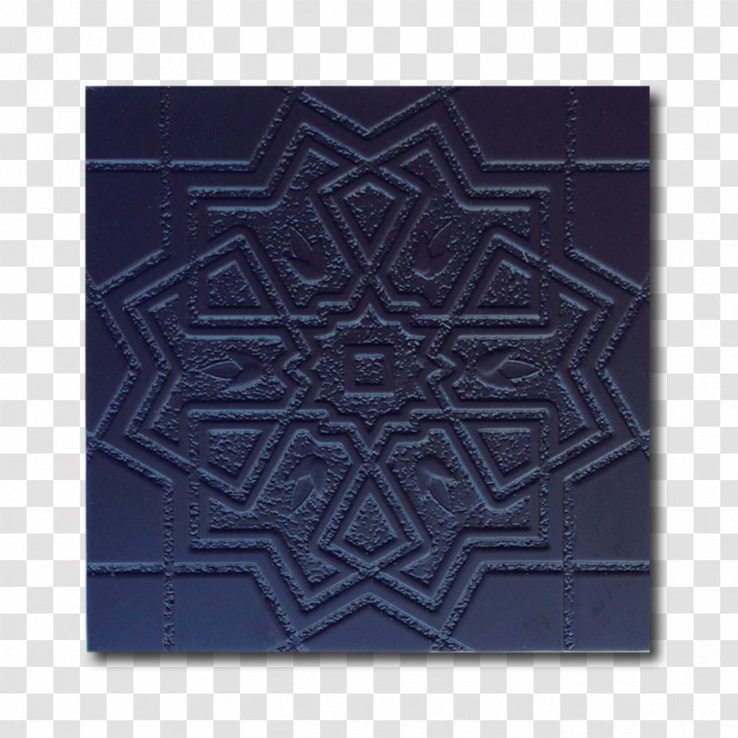 Cobalt Blue Symmetry Line Symbol Pattern - Rectangle Transparent PNG