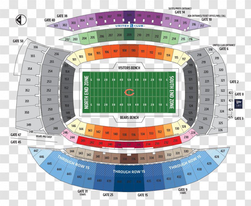 Soldier Field Chicago Bears Gillette Stadium MetLife NFL Transparent PNG