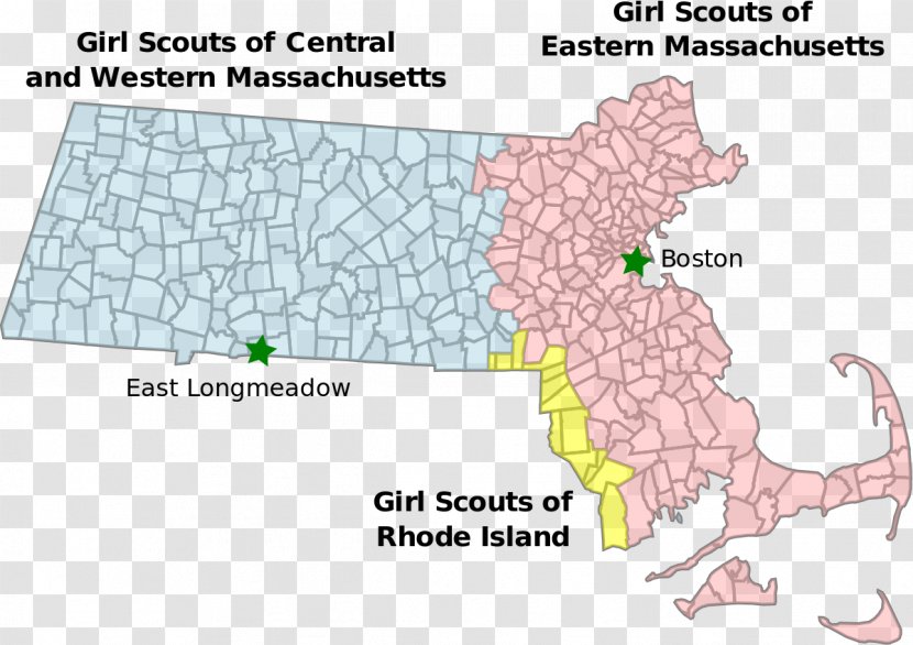 Brimfield Scouting In Massachusetts Narragansett Council Girl Scouts Of The USA - Area - Map Transparent PNG