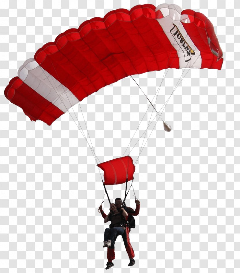 Parachuting Parachute Tandem Skydiving Paratrooper Sport - Free Fall Transparent PNG