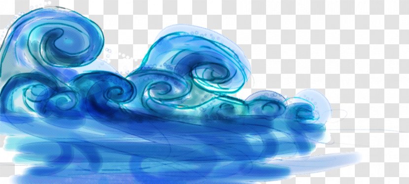 Blue Water Aqua Text Azure - Wave - Liquid Turquoise Transparent PNG