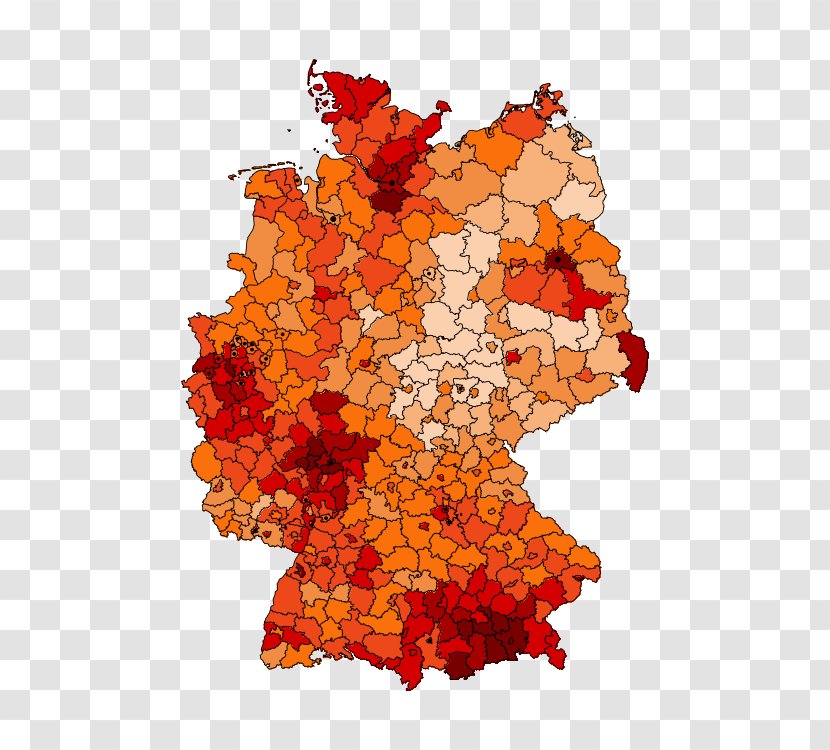Berlin Blank Map West Germany Vector Graphics - Petal Transparent PNG