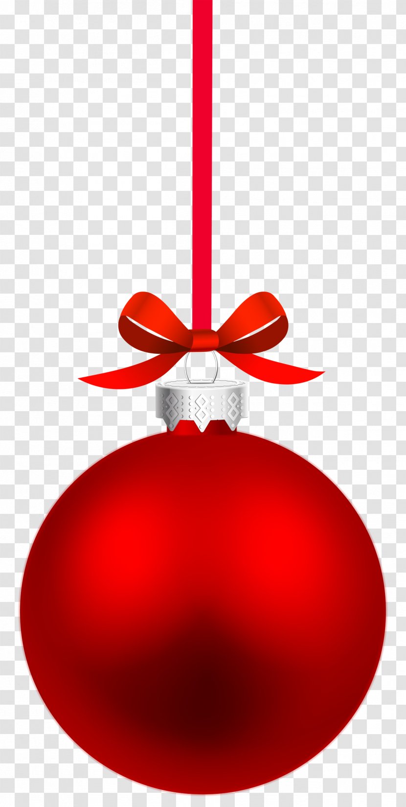 Christmas Ball Clipart - Produce - Red Transparent PNG