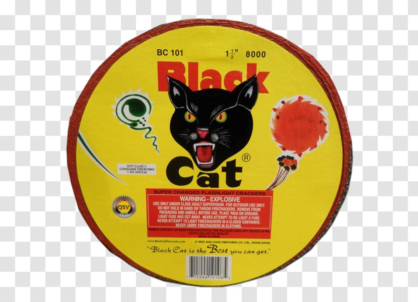 Black Cat Fireworks Ltd. Firecracker Consumer - Yellow - 16000 Roll Transparent PNG