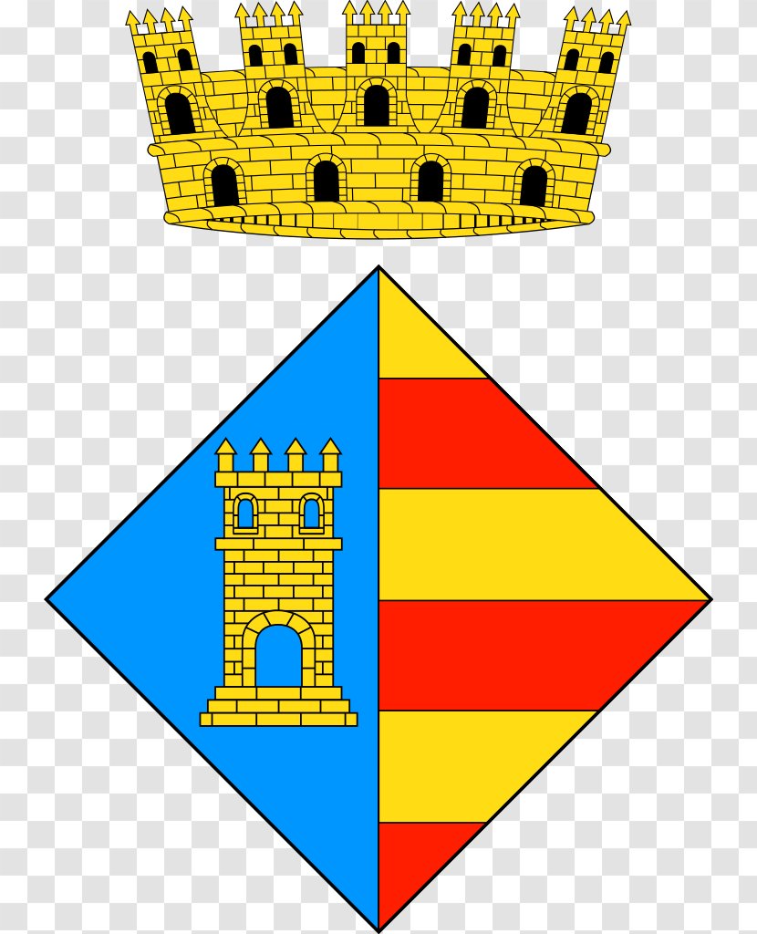 L'Escala Olot Lloret De Mar Coat Of Arms Catalonia - Mural Crown - Escala Transparent PNG