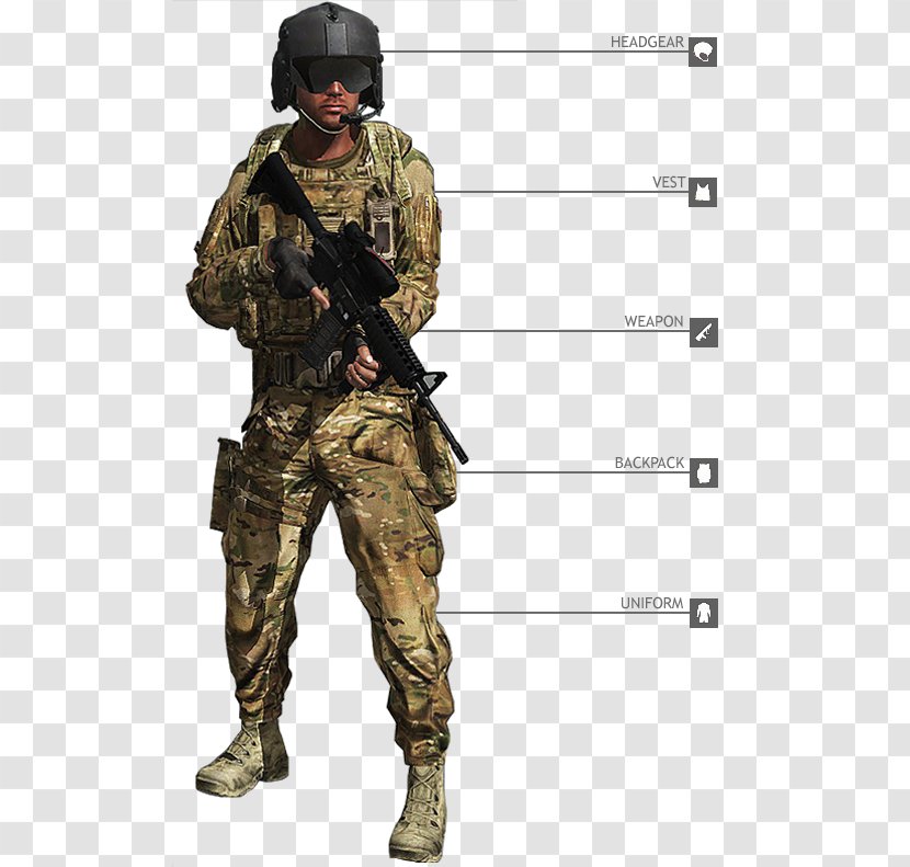 Infantry Soldier United States Military Occupation Code Uniform Army - Airborne Forces Transparent PNG