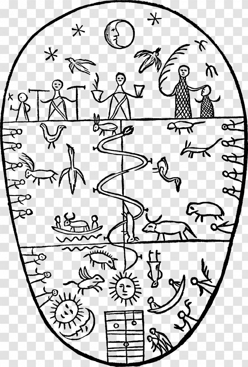 Drawing Shamanism Sami Drum - Silhouette - Old Book Transparent PNG