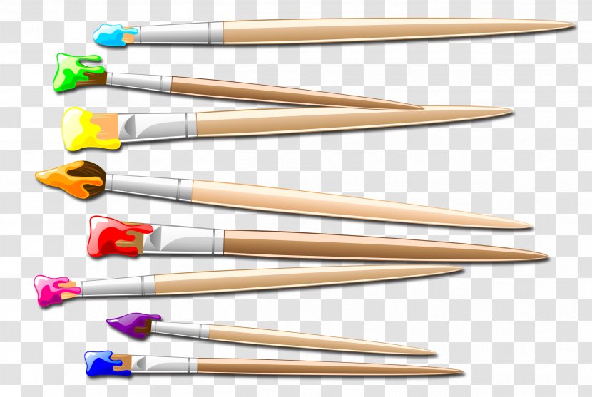 Watercolor Painting Paintbrush - Ink Brush - Colored Pen Transparent PNG