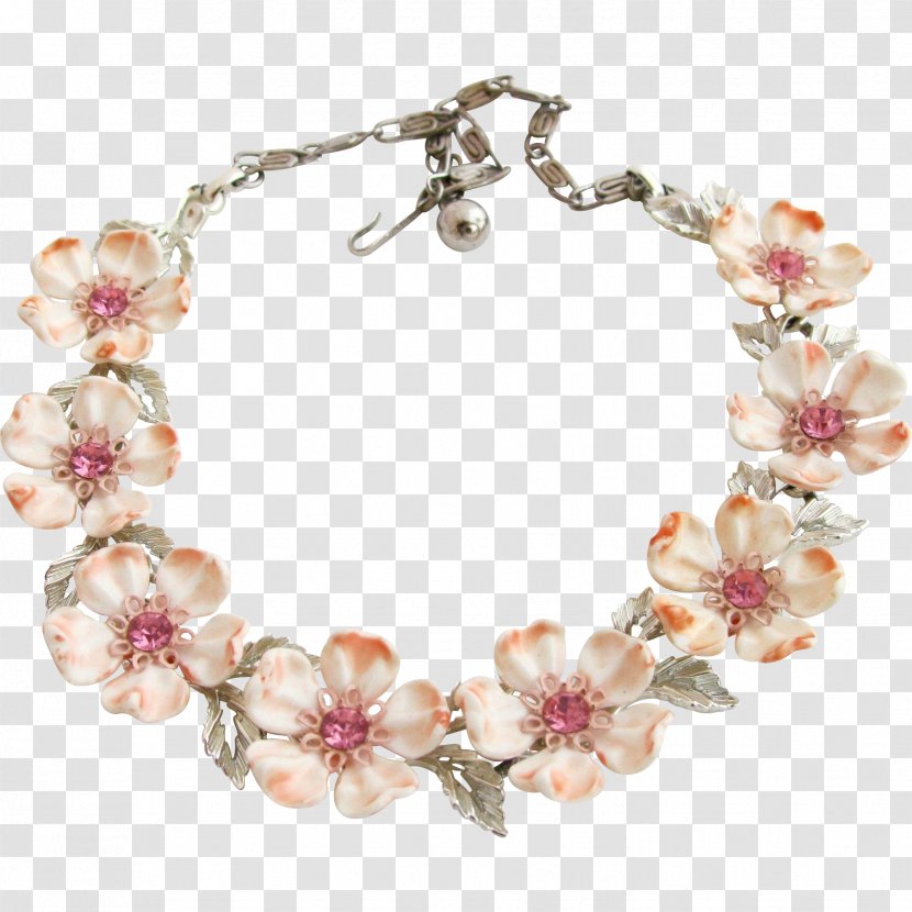 Pearl Necklace Flowering Dogwood Jewellery Choker - Jewelry Making Transparent PNG
