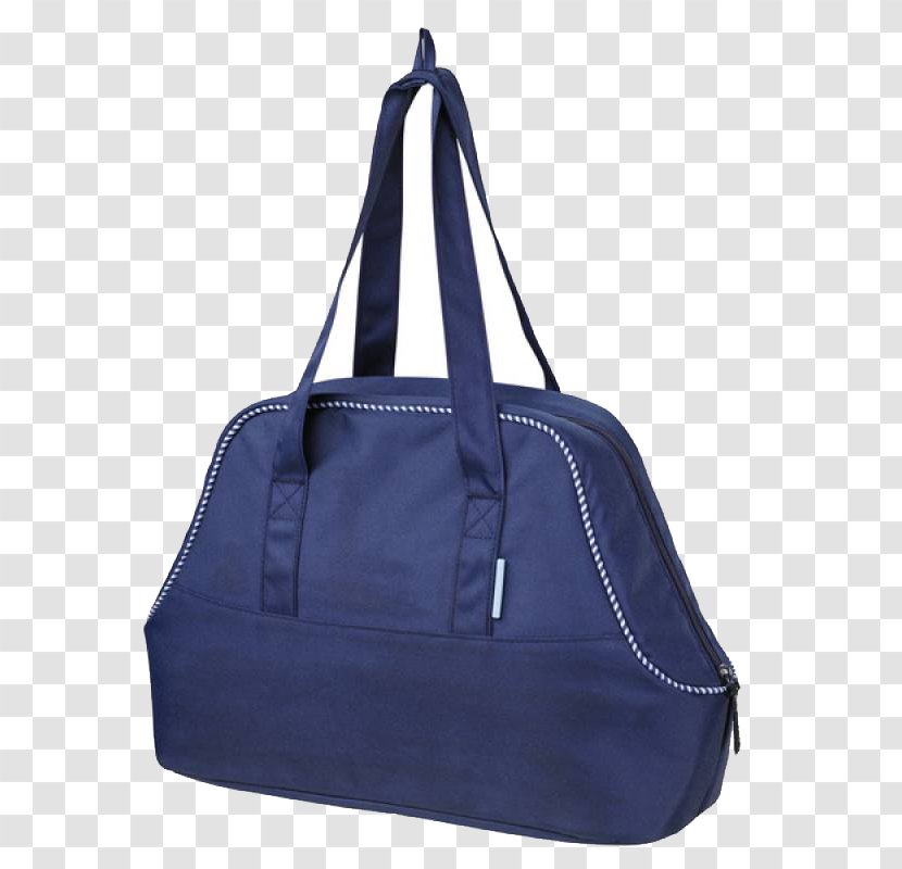 Tote Bag Hand Luggage River Blue Leather - Cobalt Transparent PNG