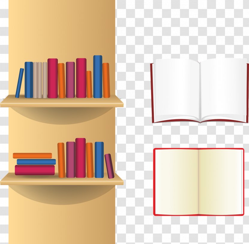 Bookcase Shelf Clip Art - Store Transparent PNG