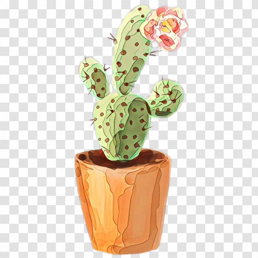 Cactus Cartoon - Flowerpot - Ceramic Caryophyllales Transparent PNG