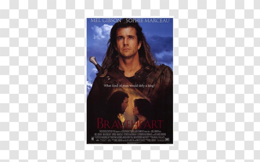 Mel Gibson Braveheart Film Poster - Album Transparent PNG