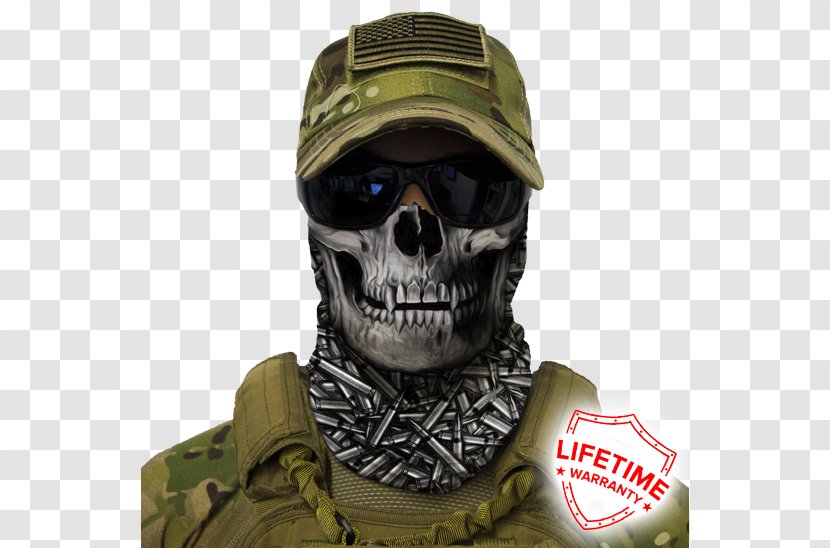 Face Shield Military Camouflage Mask Balaclava - Neck Transparent PNG