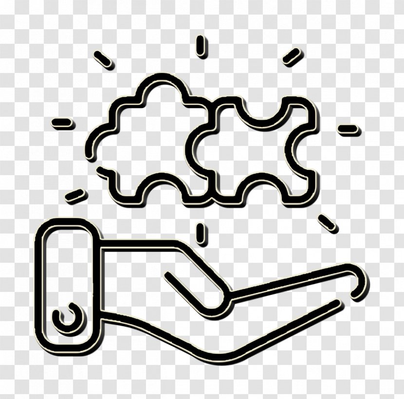 Puzzle Icon Idea Human Resources - Line Art Transparent PNG