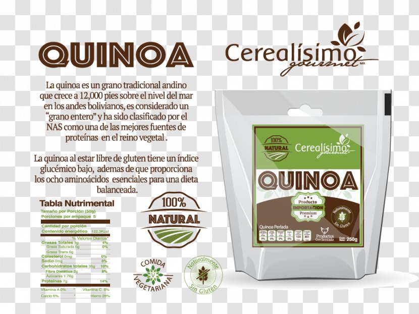 Quinoa Superfood Chia Brand - Protein - Quinua Transparent PNG
