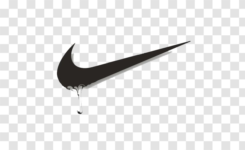 Nike Swoosh Logo - Black And White - Material Transparent PNG