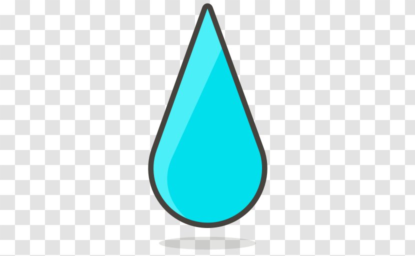 Water Drop - Azure - Teal Transparent PNG