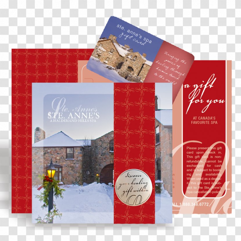 Gift Card Ste. Anne's Spa Greeting & Note Cards Transparent PNG