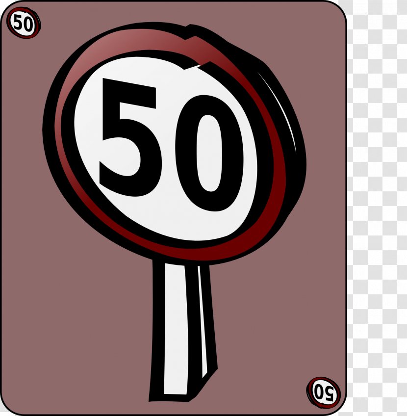 Speed Limit Traffic Sign Clip Art - Road Transparent PNG