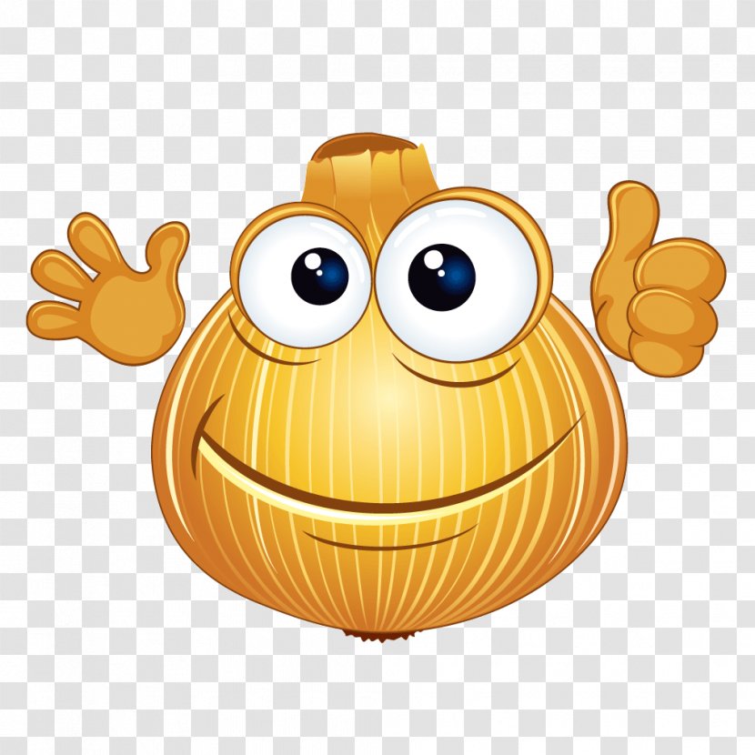 Cartoon Download Icon - Smiley - Golden Onion Transparent PNG