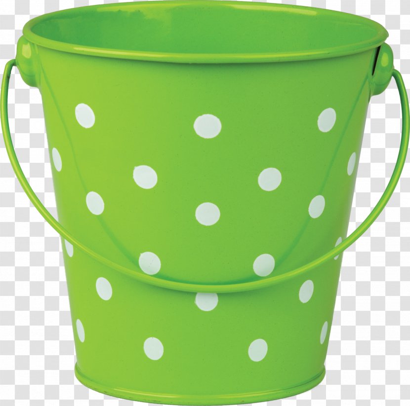 Teacher Created Resources Polka Dots Bucket Lime 6 Buckets & Caddy Set - Mug Transparent PNG