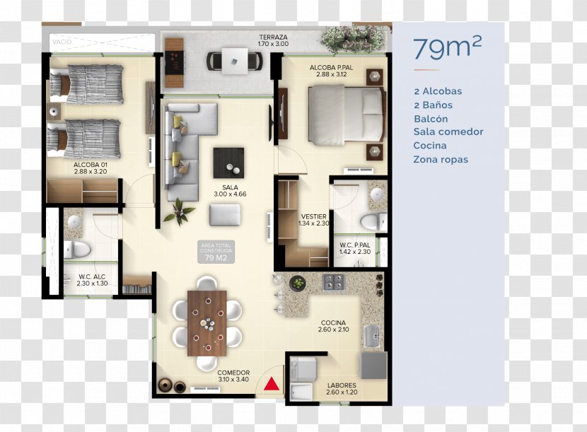 Floor Plan Sabanilla Architectural Engineering Building - November Transparent PNG