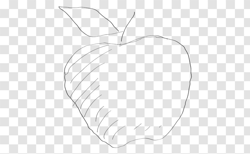 Line Art Drawing Cartoon Finger Clip - Heart - Drawn Vector Transparent PNG