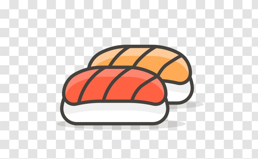 Food Icon Background - Sushi - Yellow Orange Transparent PNG
