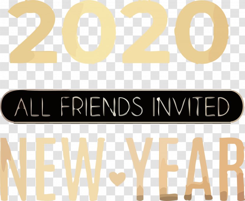 Happy New Year 2020 Years - Logo Text Transparent PNG