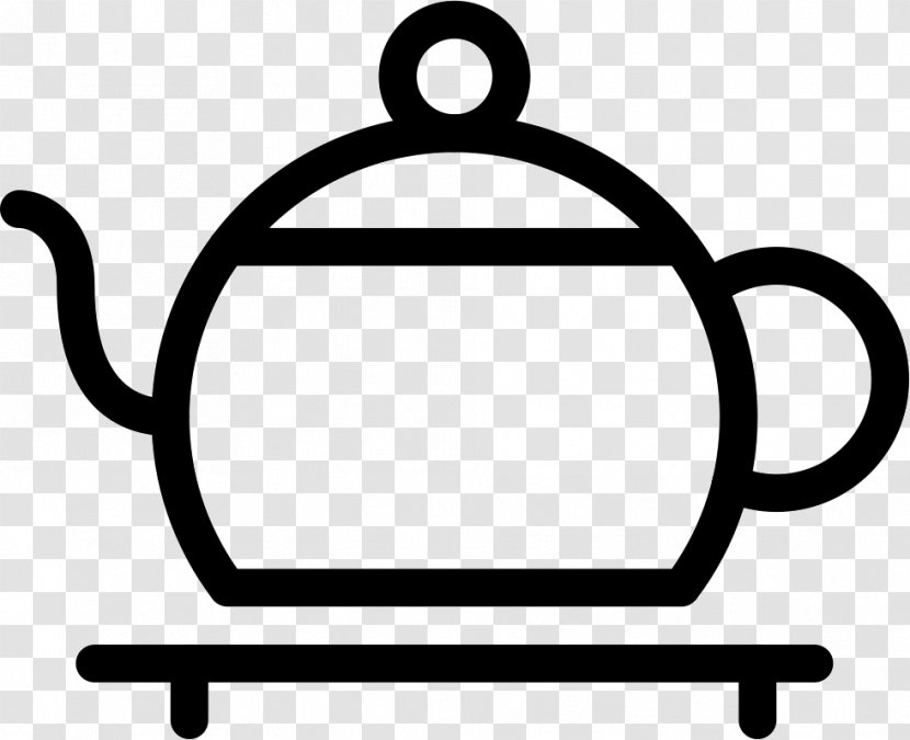 White Tea Coffee Teapot - Black And Transparent PNG