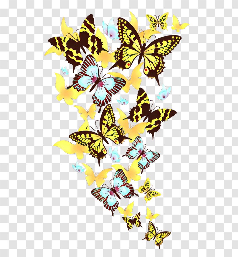 Monarch Butterfly Brush-footed Butterflies Insect Clip Art Illustration - Brushfooted - Plants Transparent PNG