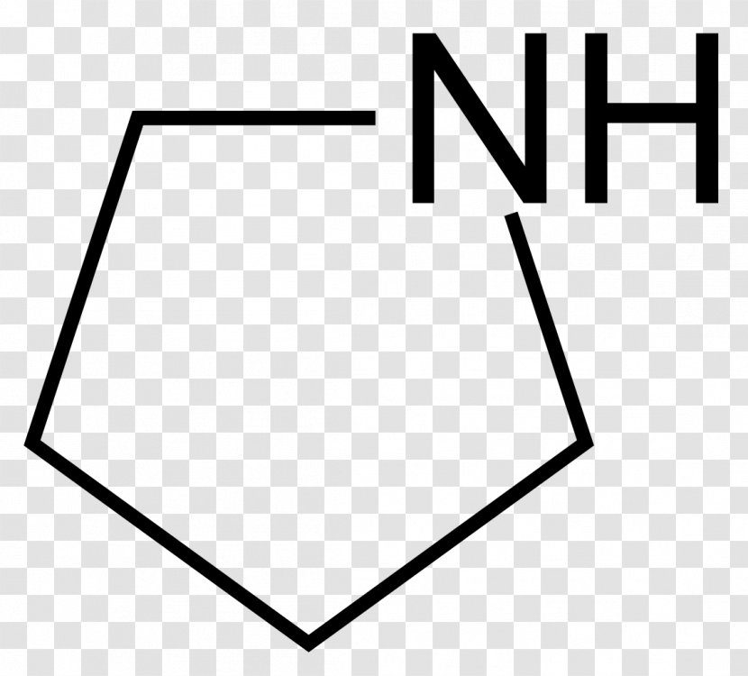 Tetrahydrofuran Heterocyclic Compound Organic Chemistry - Black - Pyrrolidine Transparent PNG