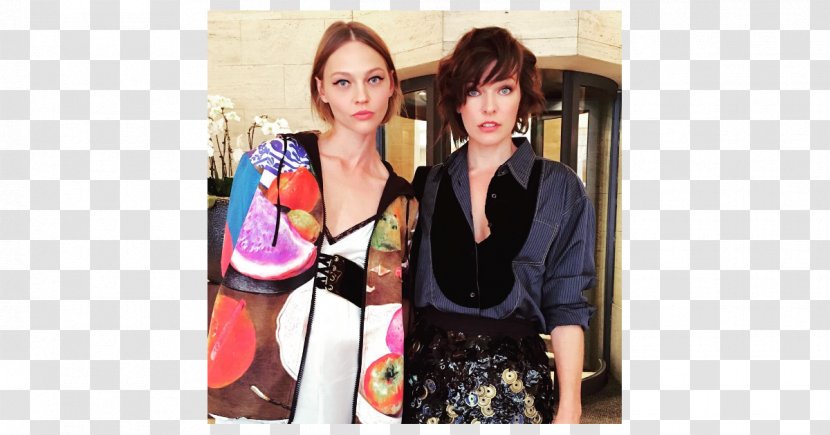 Milan Fashion Design Prada Week - Watercolor - Milla Jovovich Transparent PNG