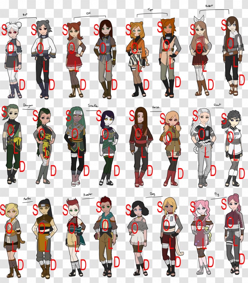 Ninja Chinese Zodiac Naruto Kunoichi Transparent PNG