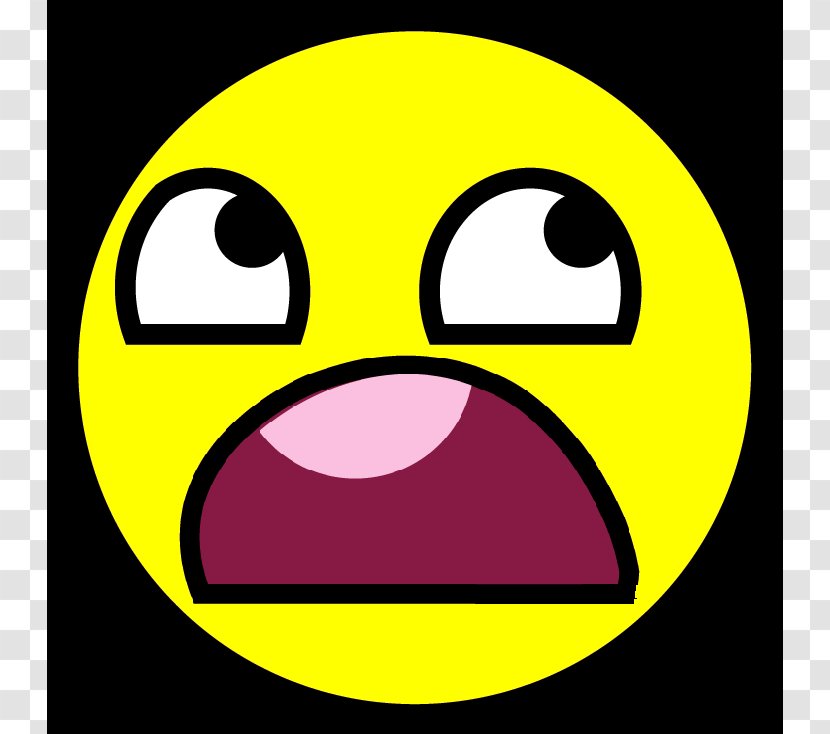 Smiley Emoticon Face Clip Art - Yellow - Cartoon Shocked Transparent PNG