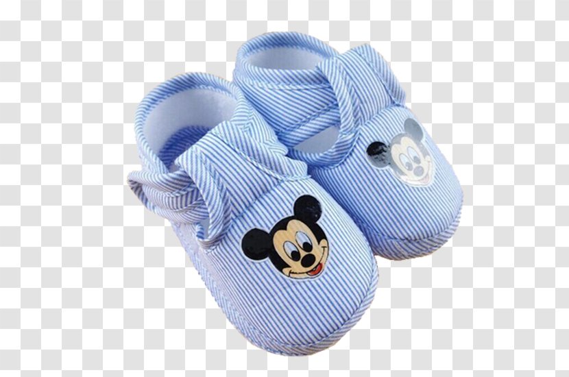 Slipper Shoe Sandal Infant - Dress - Mickey Mouse Baby Shoes Transparent PNG