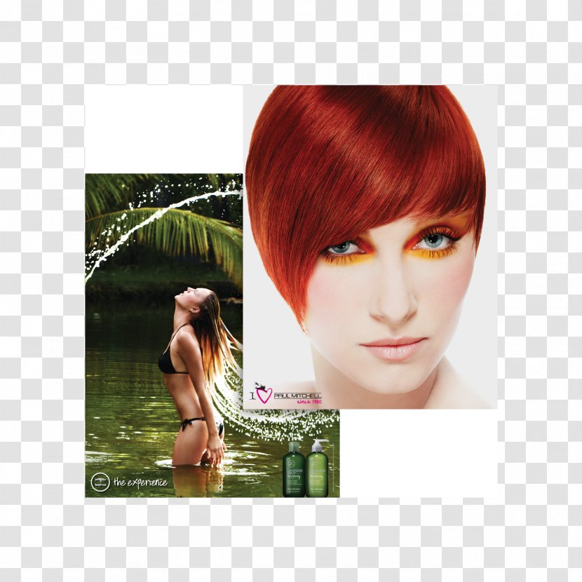 Red Hair Paul Mitchell Coloring Salon LeChene Capelli Transparent PNG
