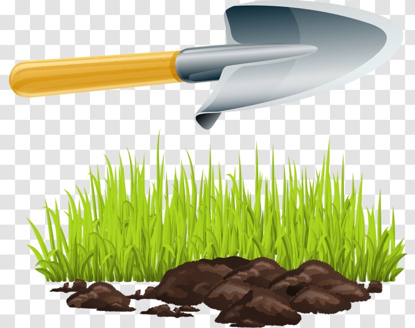 Shovel Backhoe Clip Art - Gardening - Grass Transparent PNG