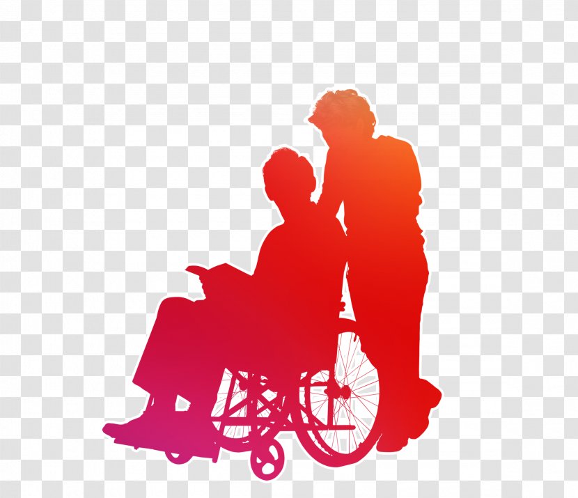 Old Age Grandparent - Silhouette Of The Elderly Transparent PNG