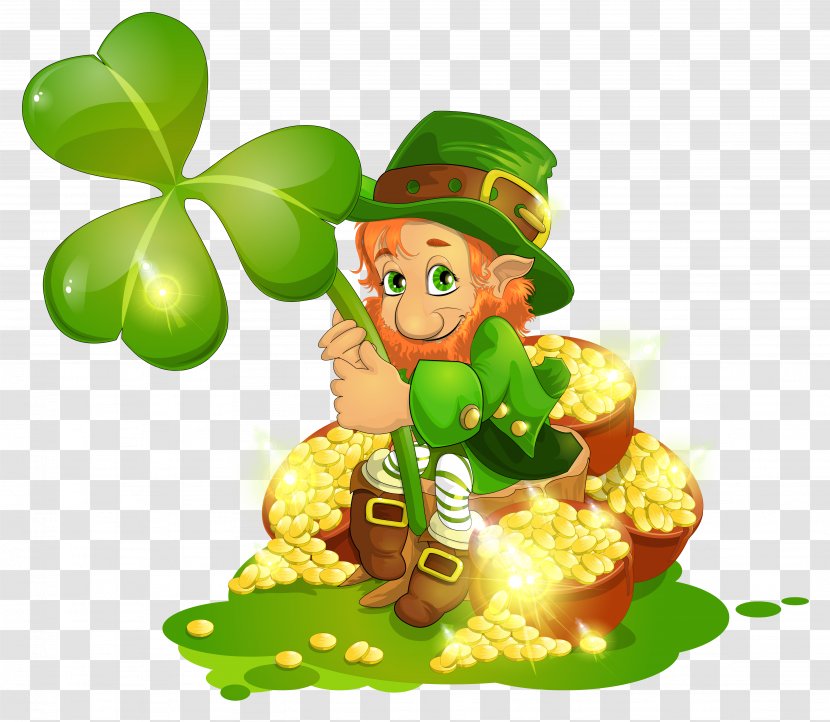 Saint Patricks Day Leprechaun Shamrock Irish People Clip Art - Green Cliparts Transparent PNG