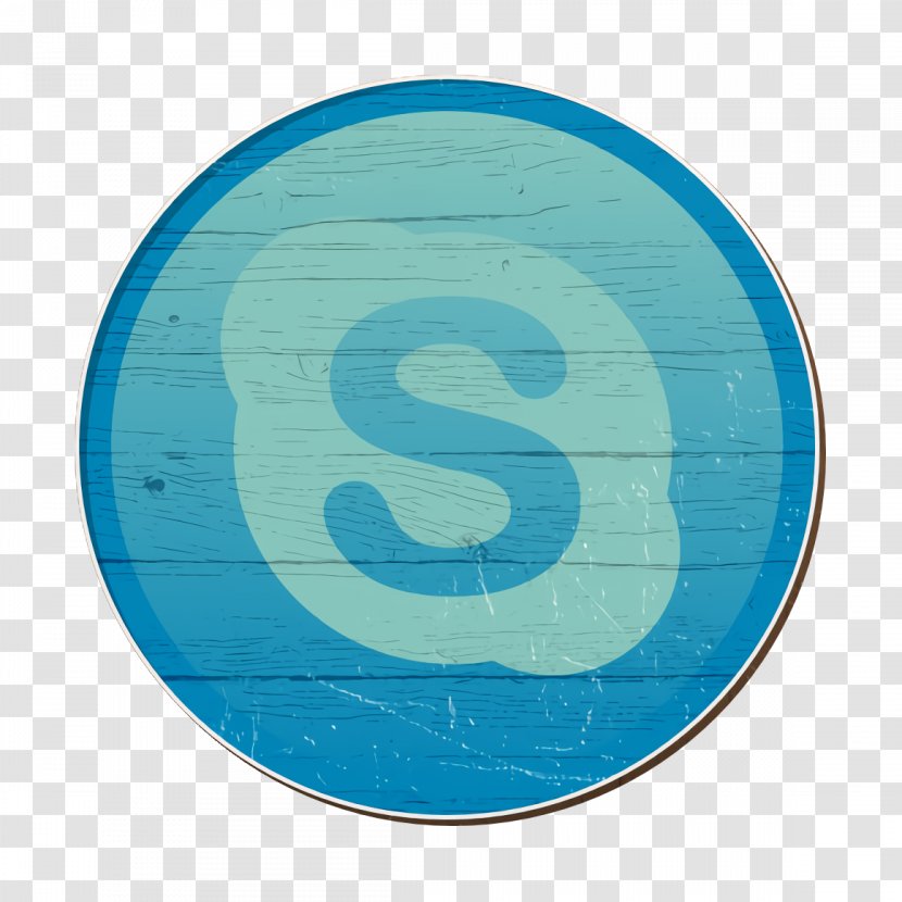Chat Icon Skype - Turquoise - Electric Blue Number Transparent PNG