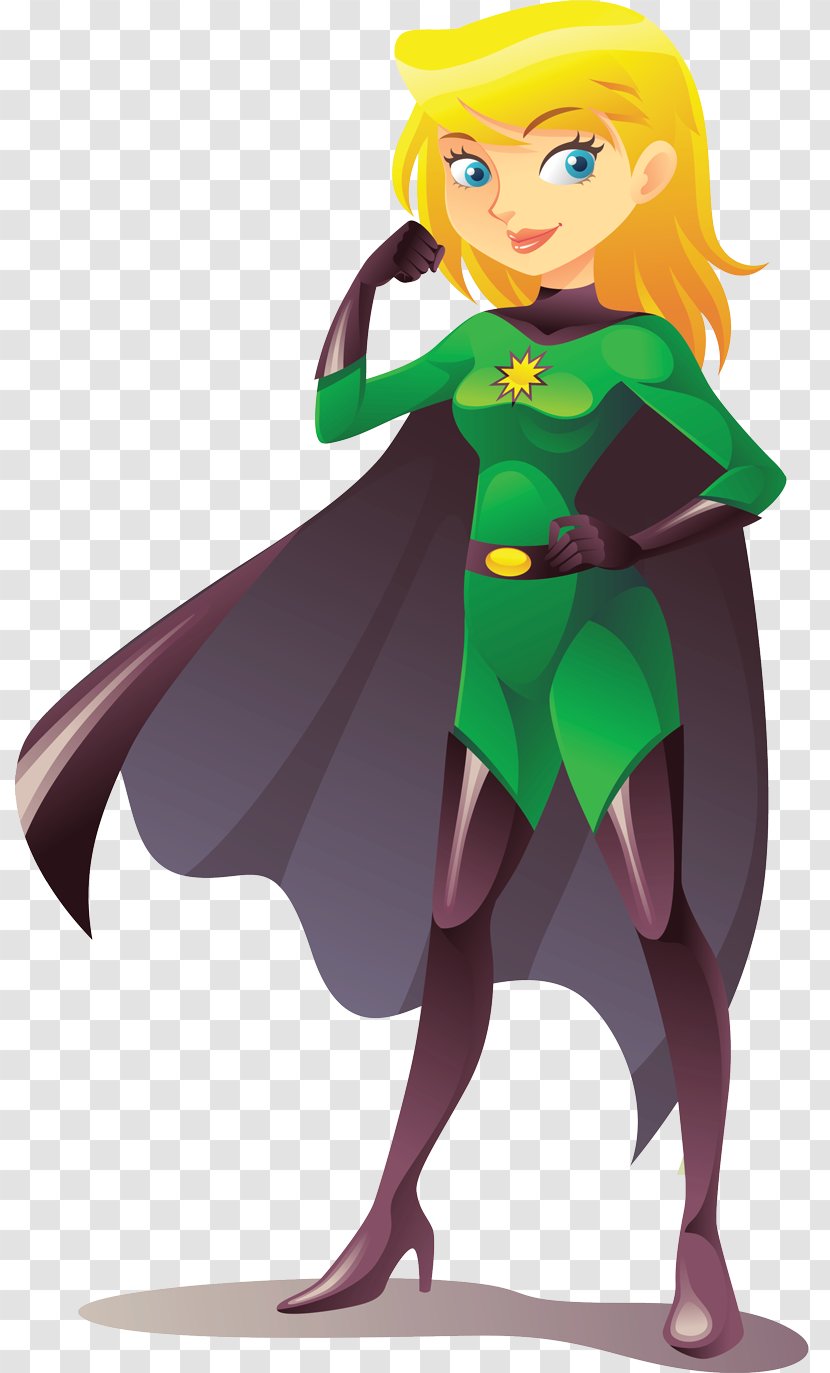 Superhero Royalty-free Female - Heart Transparent PNG