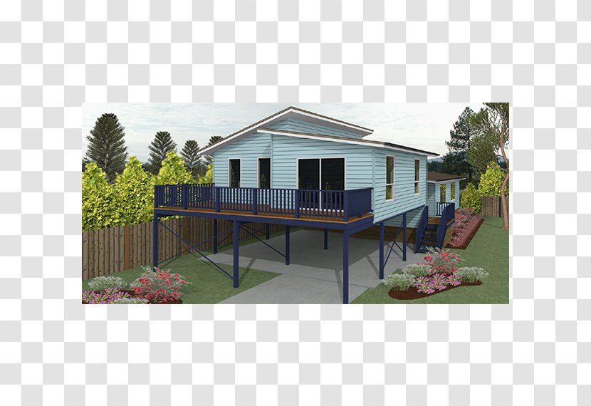 Backyard Property Roof Deck Shed - Elevation - Regatta Transparent PNG