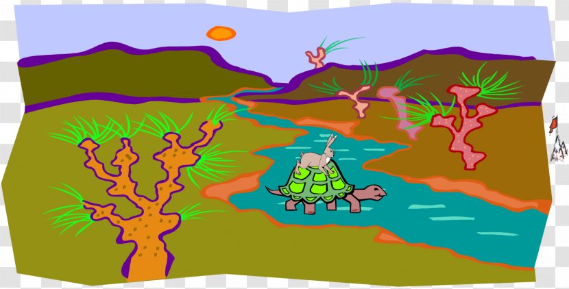 The Tortoise And Hare Hoan Kiem Turtle Crows - Fictional Character - Finish Line Transparent PNG