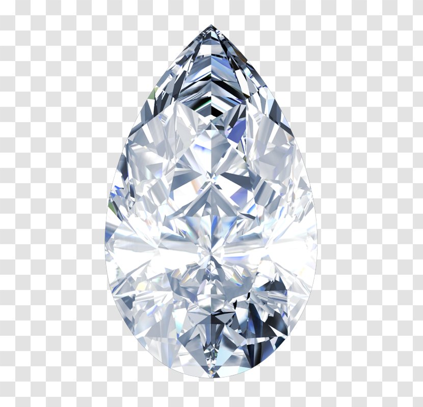 Diamond Cut Brilliant Sapphire Crystal Transparent PNG