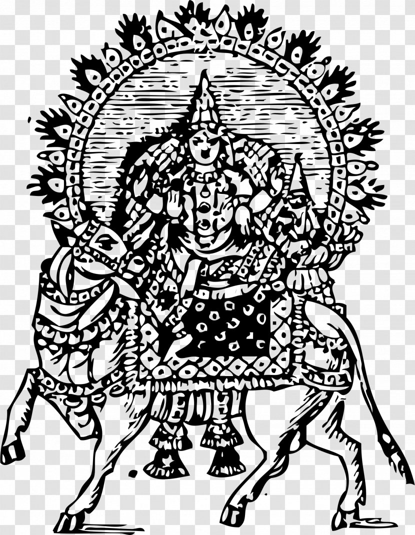 Shiva Ganesha Parvati Clip Art - Fictional Character - Vector Transparent PNG
